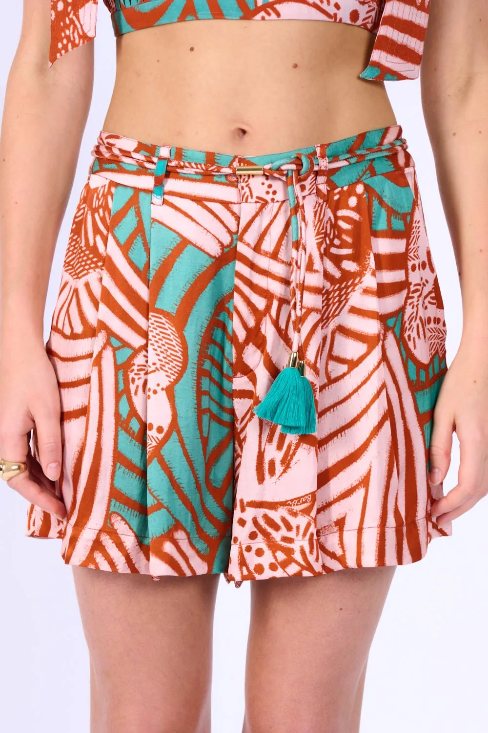 Short Chantal - Brick Japonism sold by Poupette St Barth product image thumbnail 2