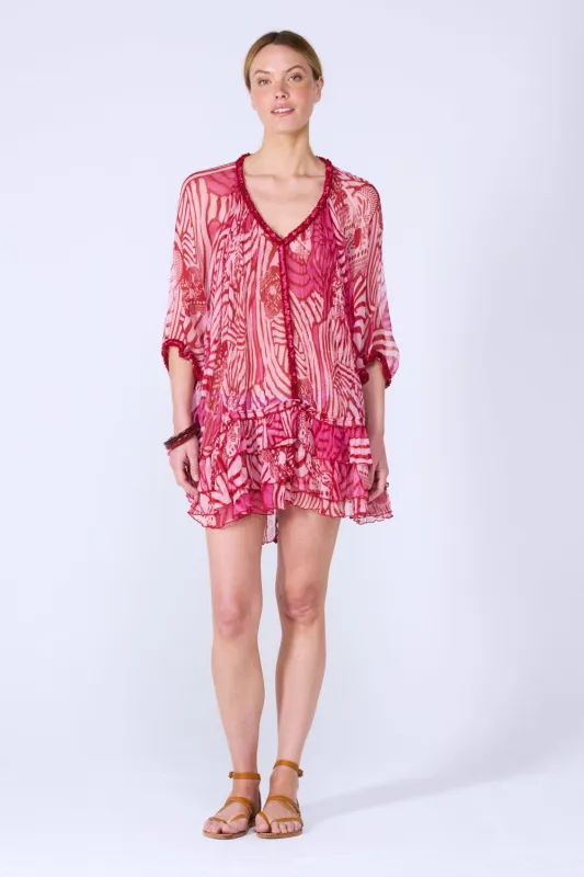 Poncho Nava - Pink Japonism sold by Poupette St Barth