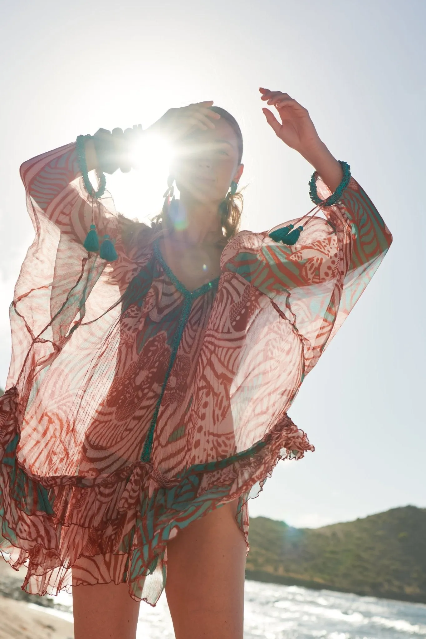 Poncho Nava - Brick Japonism sold by Poupette St Barth