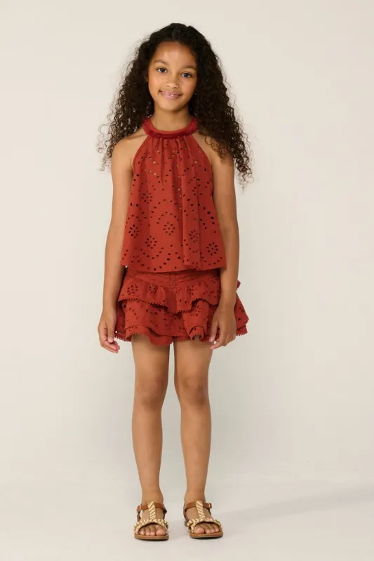 Top Cleo for girls - Paprika sold by Poupette St Barth
