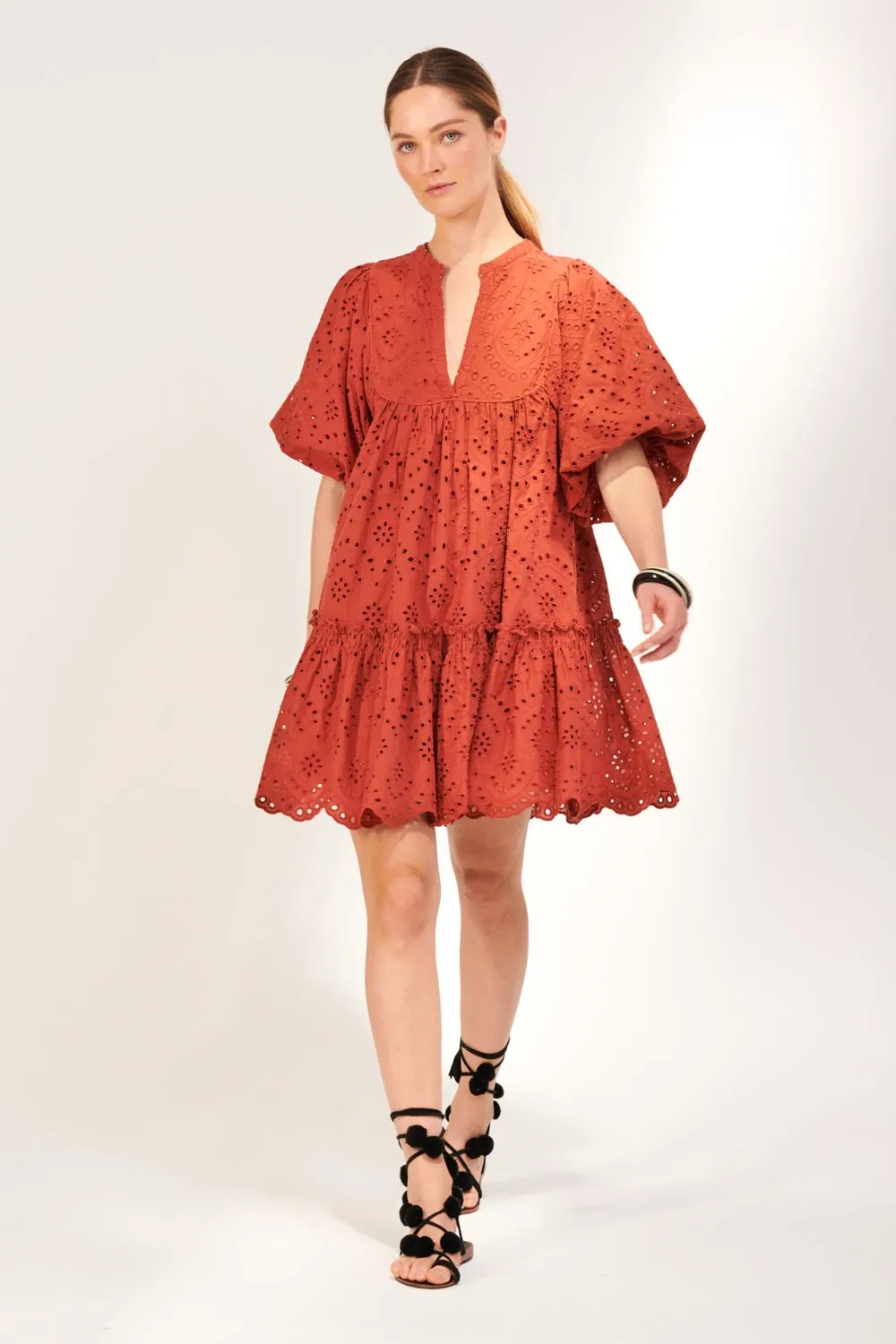 Mini Dress Cruz - Paprika sold by Poupette St Barth product image thumbnail 2