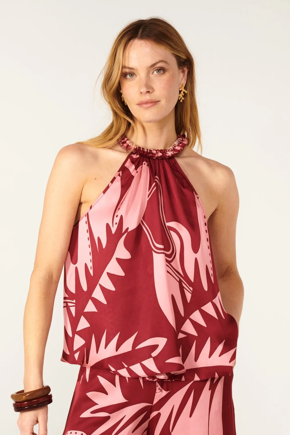 Top Cleo - Bordo Oasis sold by Poupette St Barth