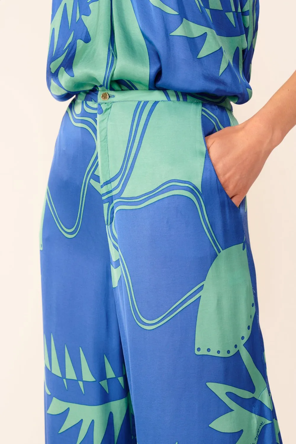 Pant Clea - Blue Oasis sold by Poupette St Barth product image thumbnail 4