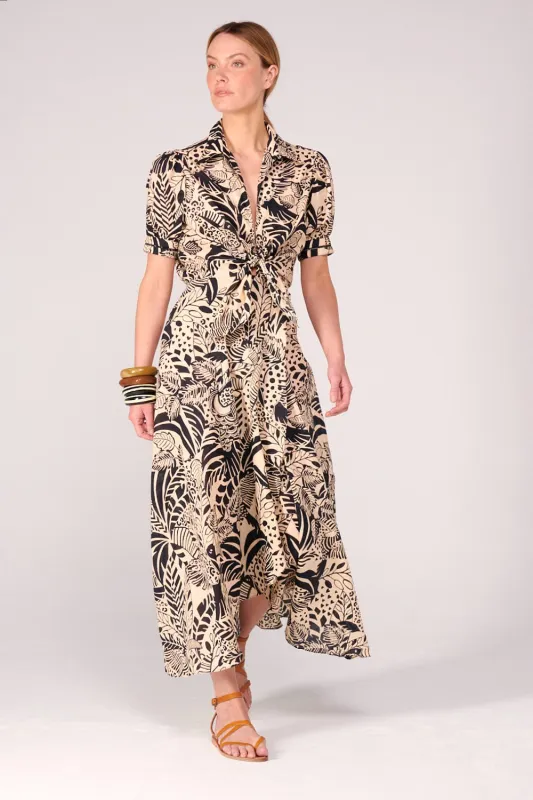 Long Dress Eren - Black Toucan sold by Poupette St Barth