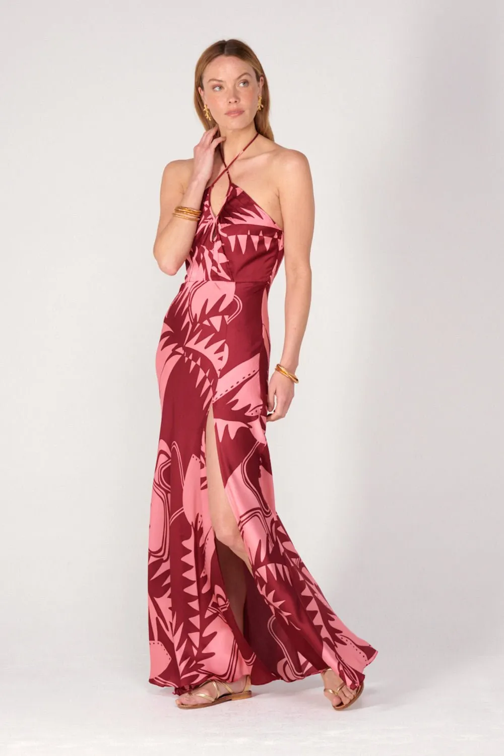 Long Dress Stella - Bordo Oasis sold by Poupette St Barth