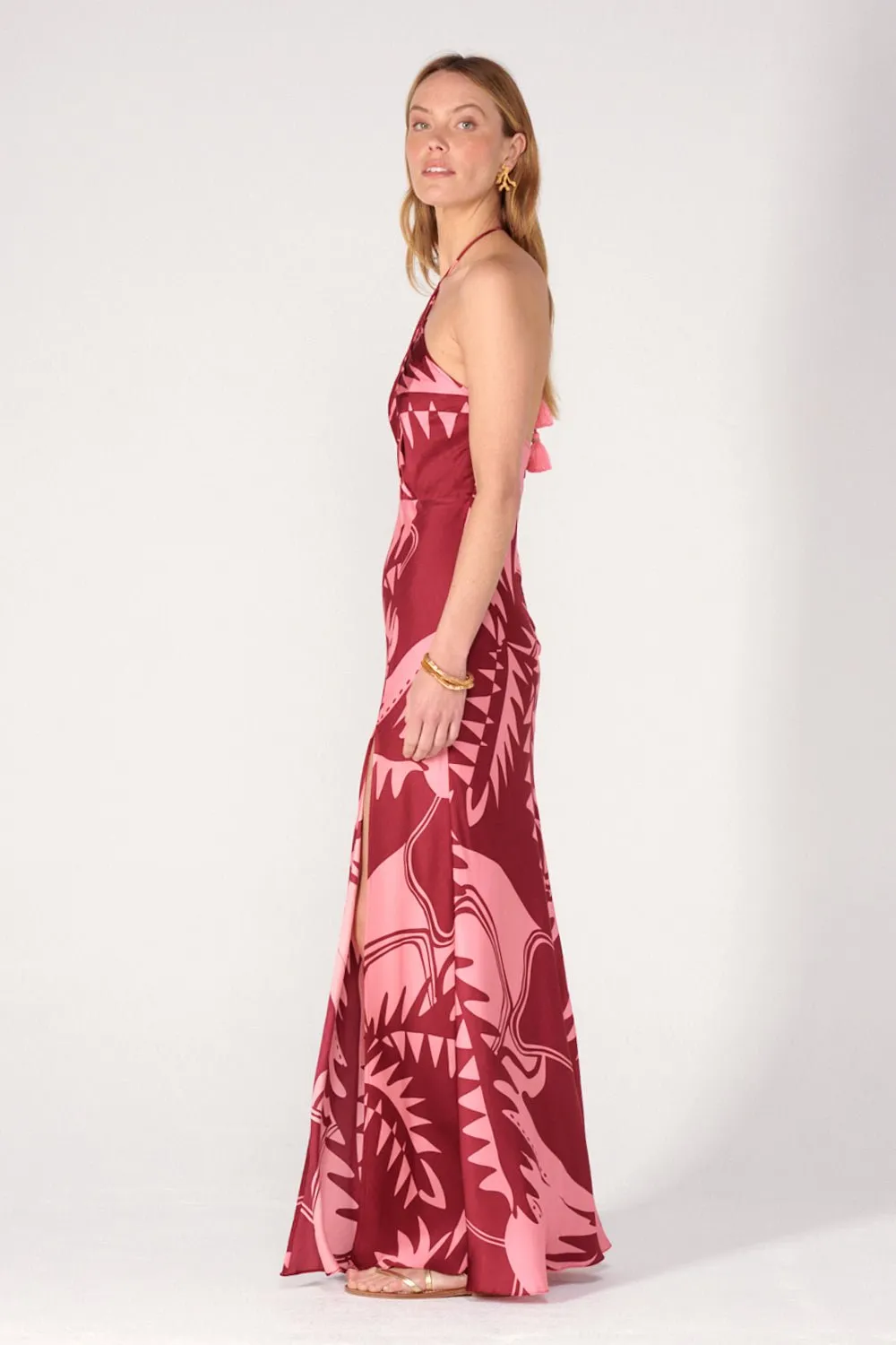 Long Dress Stella - Bordo Oasis sold by Poupette St Barth product image thumbnail 2