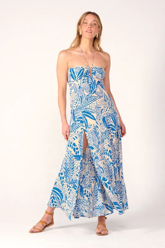 Long Dress Carla - Blue Toucan sold by Poupette St Barth
