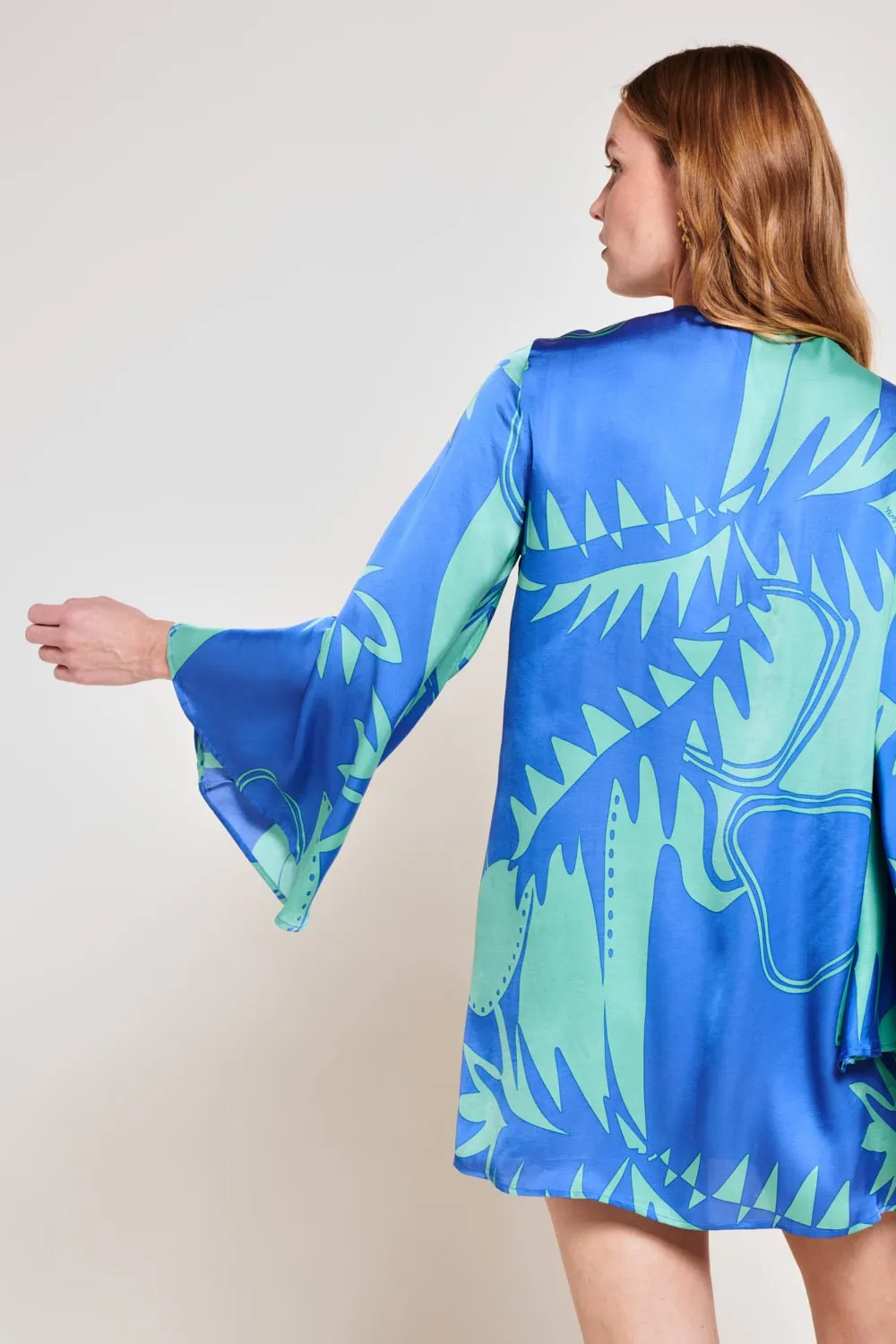 Mini Dress Gia - Blue Oasis sold by Poupette St Barth product image thumbnail 5