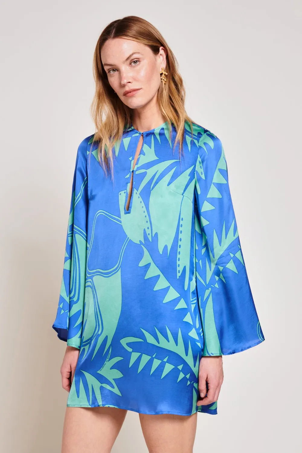 Mini Dress Gia - Blue Oasis sold by Poupette St Barth product image thumbnail 2