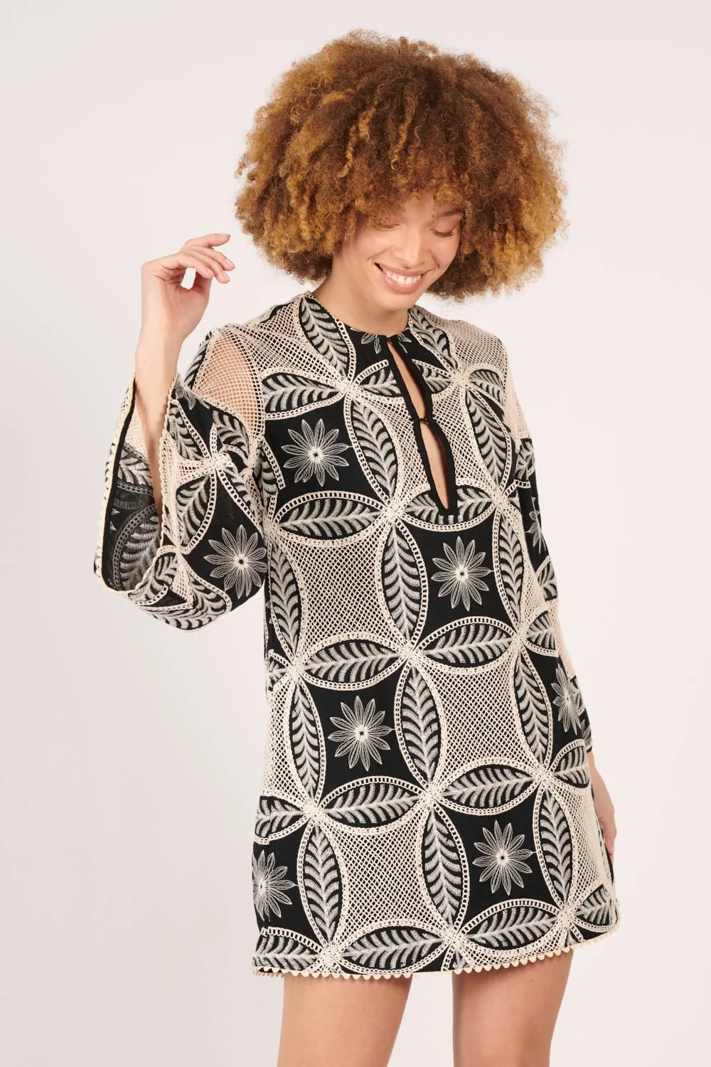 Mini Dress Gia - Black sold by Poupette St Barth product image thumbnail 3