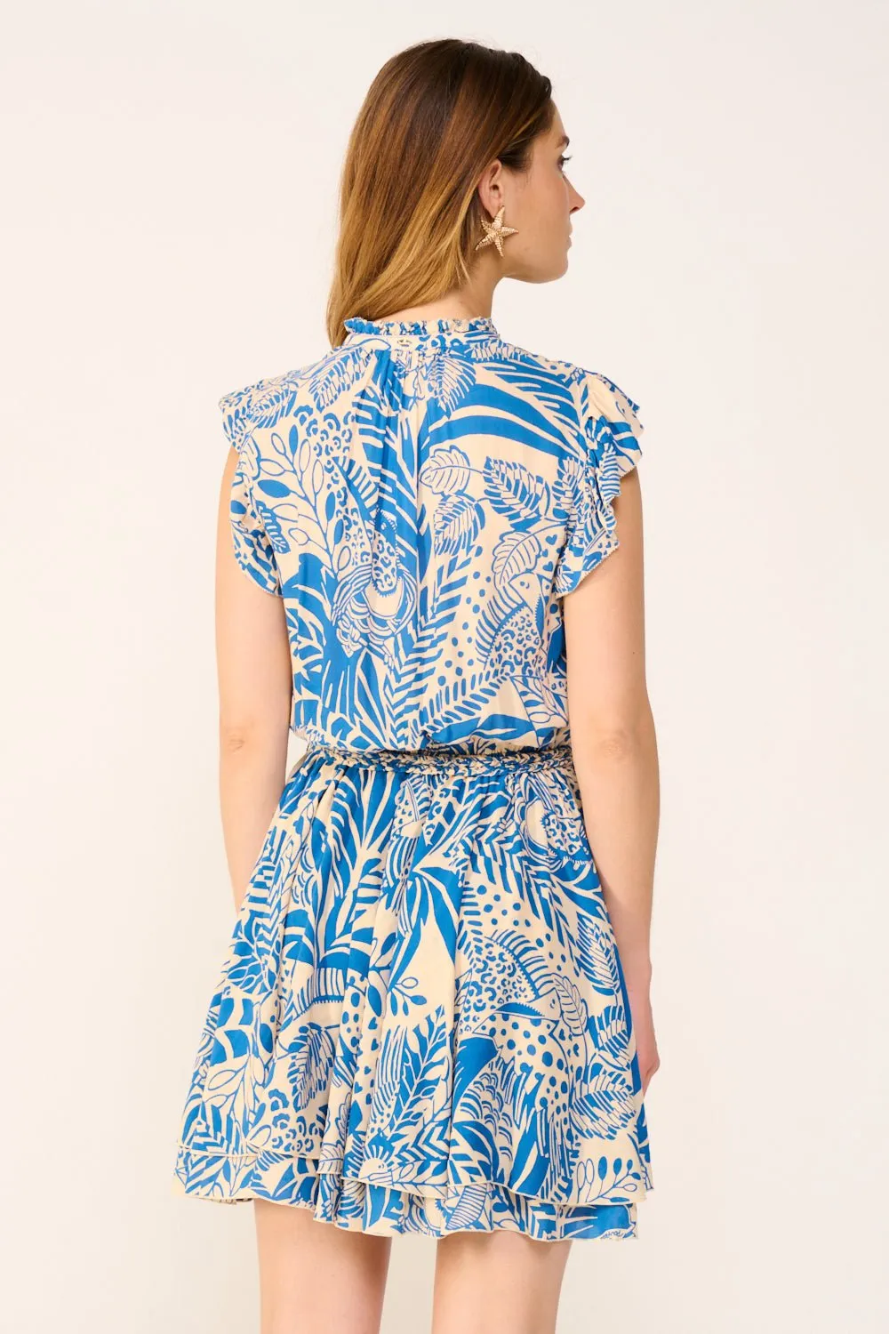 Mini Dress Callie - Blue Toucan sold by Poupette St Barth product image thumbnail 5