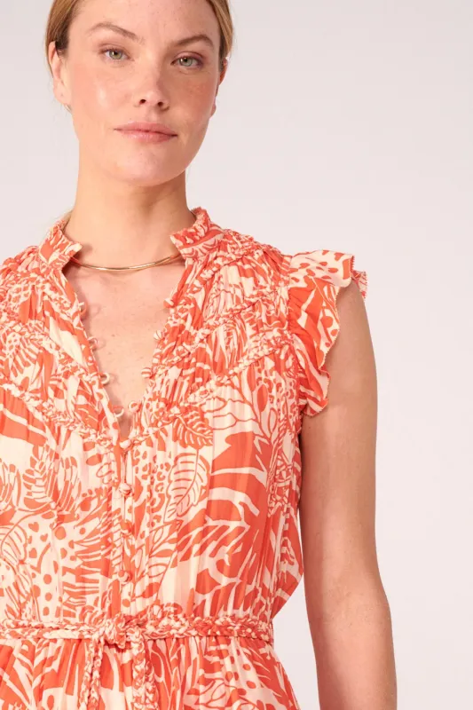 Mini Dress Callie - Orange Toucan sold by Poupette St Barth