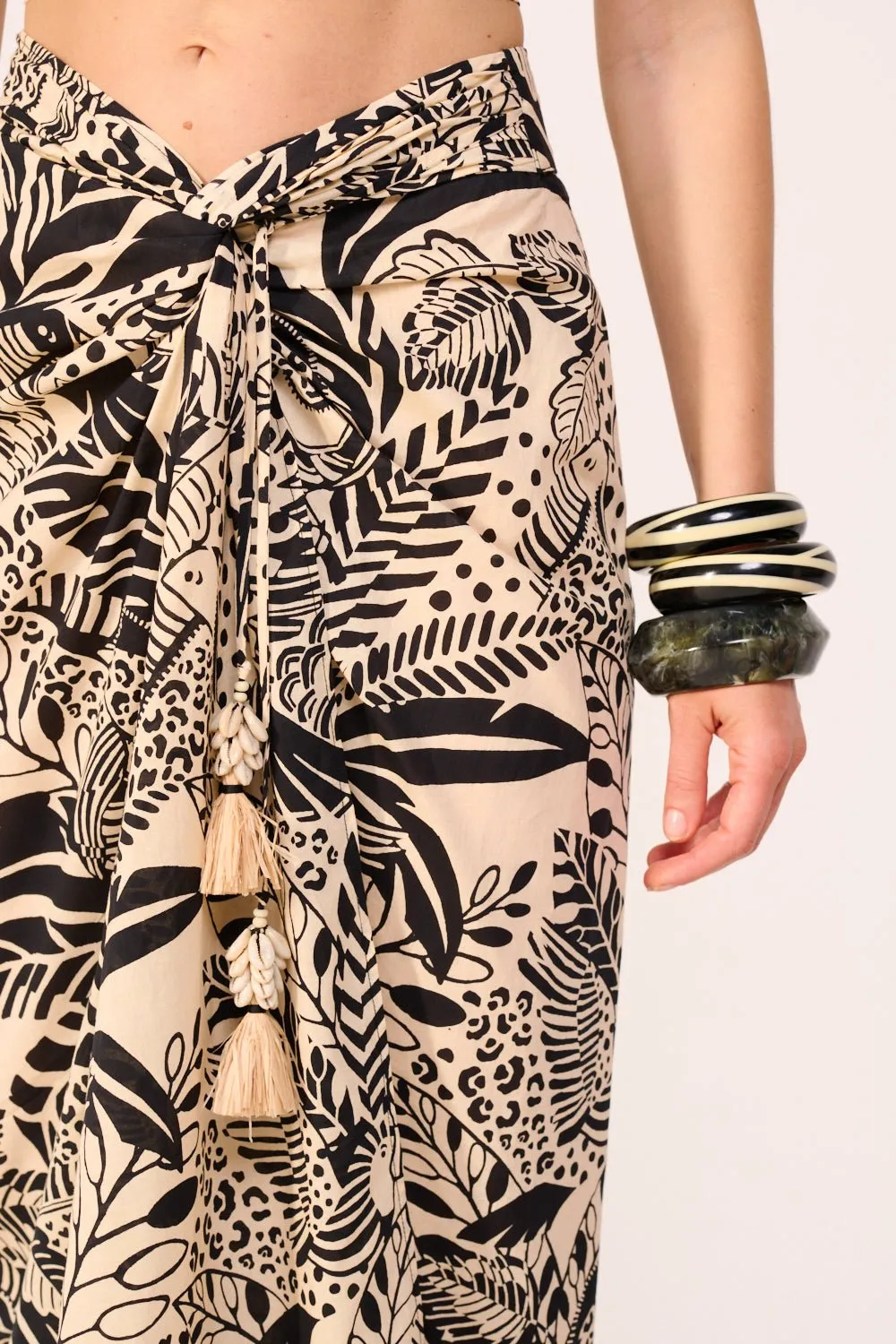 Long Skirt Uma - Black Toucan sold by Poupette St Barth product image thumbnail 5