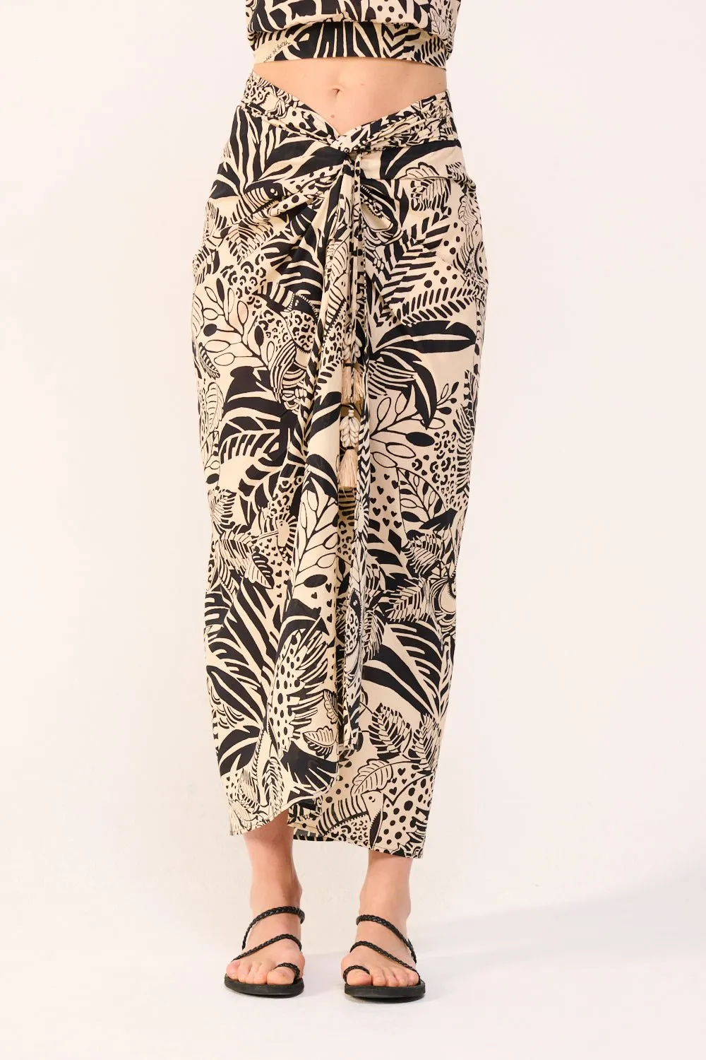 Long Skirt Uma - Black Toucan sold by Poupette St Barth product image thumbnail 4