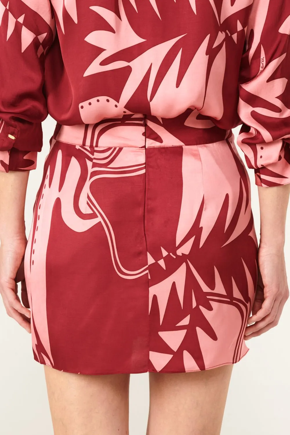 Mini Skirt Tilda - Bordo Oasis sold by Poupette St Barth product image thumbnail 5