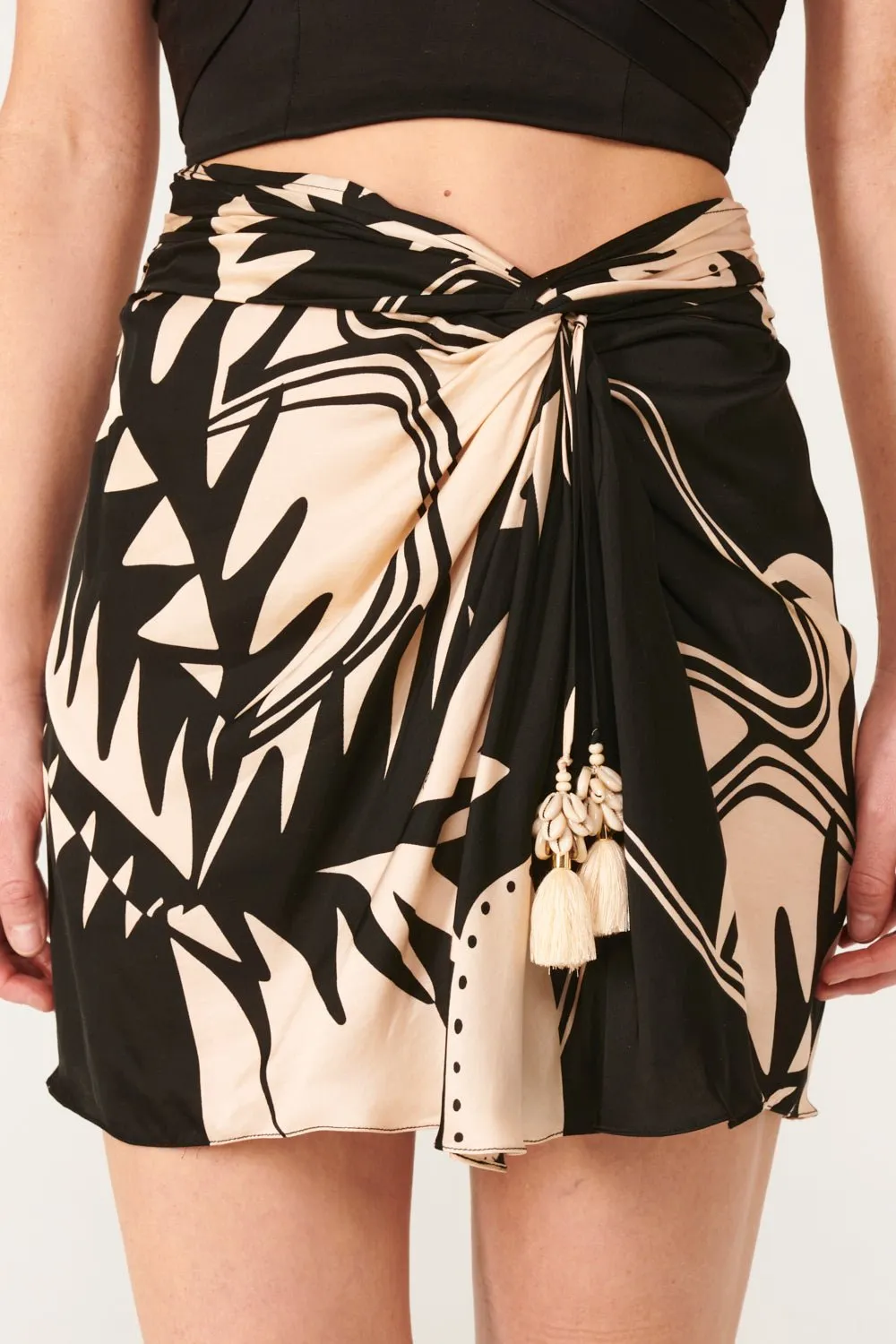 Mini Skirt Tilda - Black Oasis sold by Poupette St Barth product image thumbnail 3