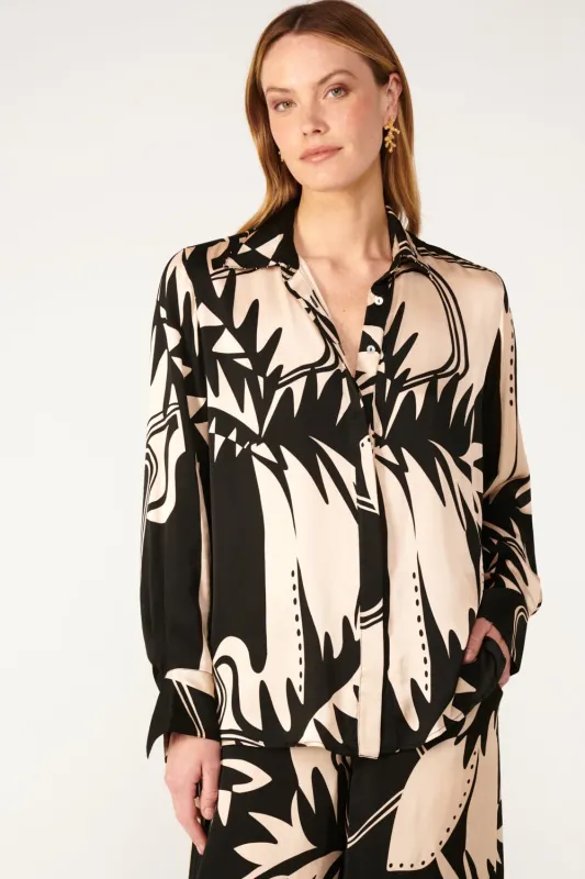 Shirt Eileen - Black Oasis sold by Poupette St Barth