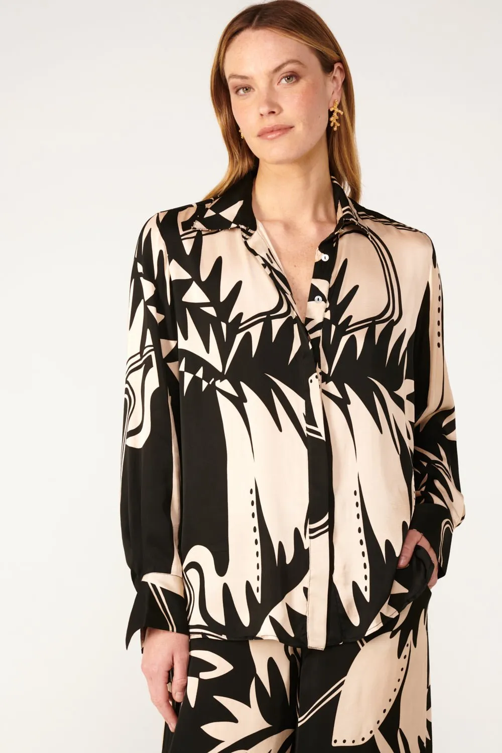 Shirt Eileen - Black Oasis sold by Poupette St Barth