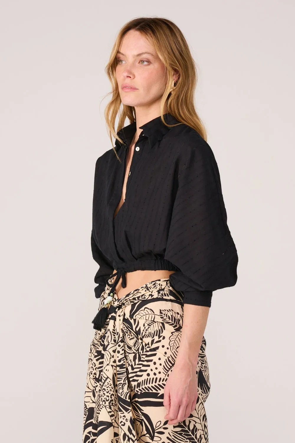 Shirt Alma - Black sold by Poupette St Barth product image thumbnail 4