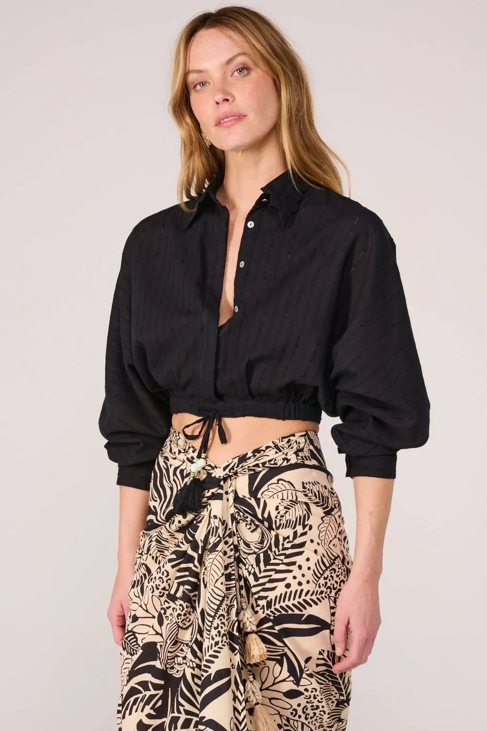 Shirt Alma - Black sold by Poupette St Barth product image thumbnail 2