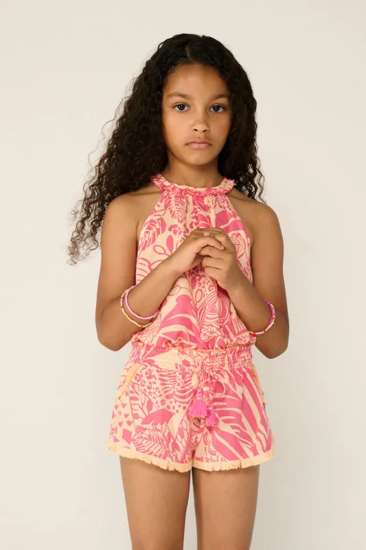 Boxer Lulu for girls - Pink Toucan made by Poupette St Barth