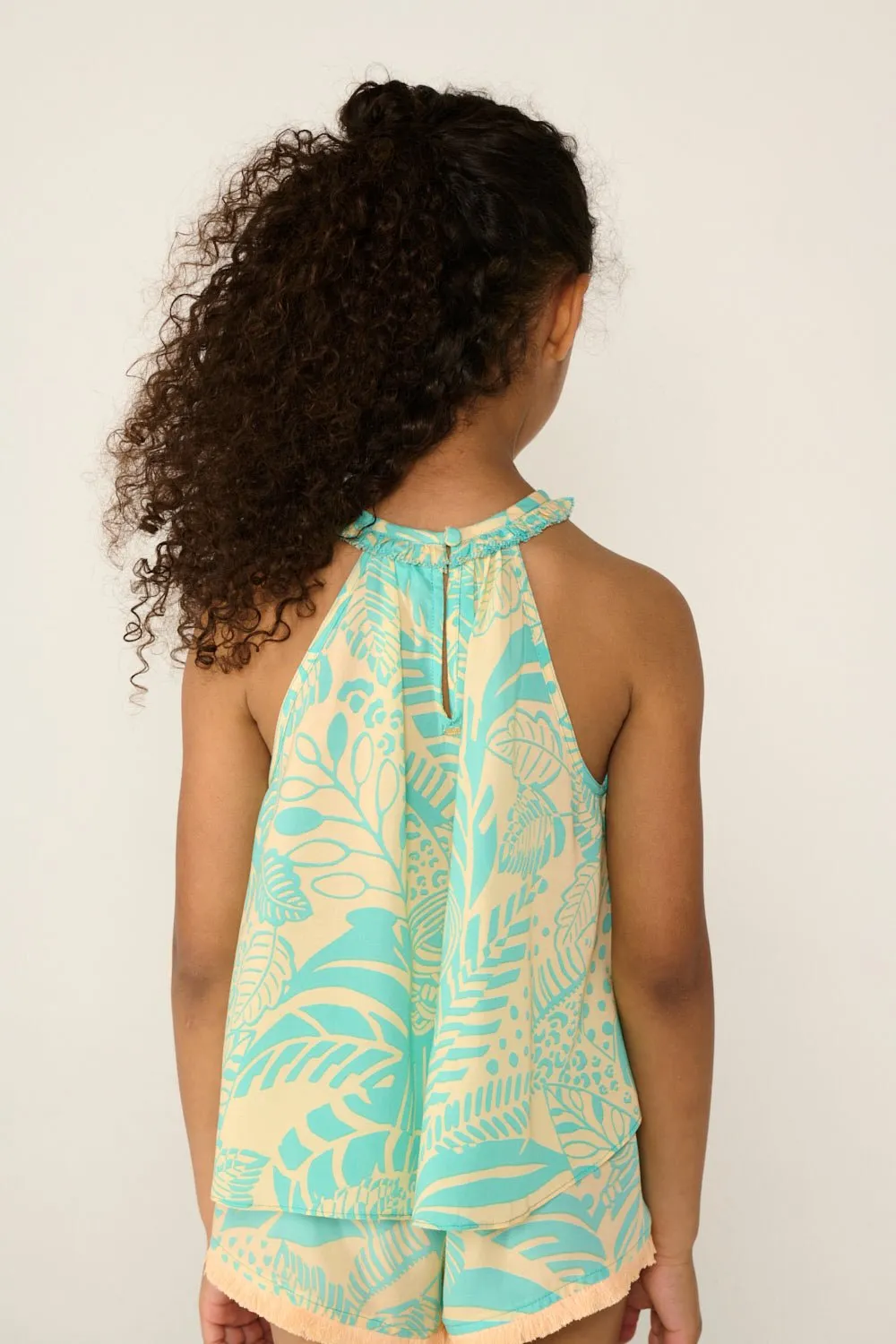 Top Cleo for girls - Aqua Toucan sold by Poupette St Barth product image thumbnail 5
