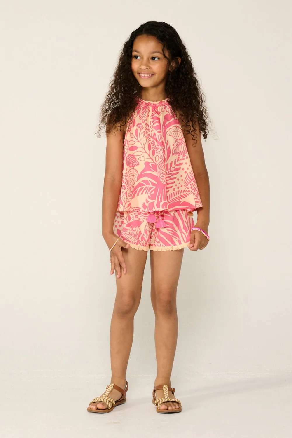 Top Cleo for girls - Pink Toucan sold by Poupette St Barth product image thumbnail 2
