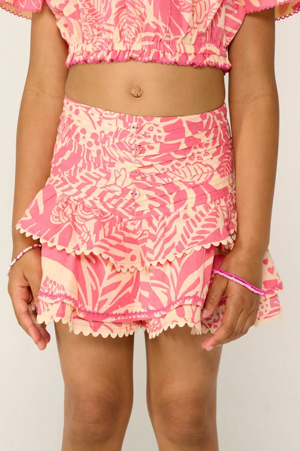 Mini Skirt Alizee for girls - Pink Toucan sold by Poupette St Barth product image thumbnail 5