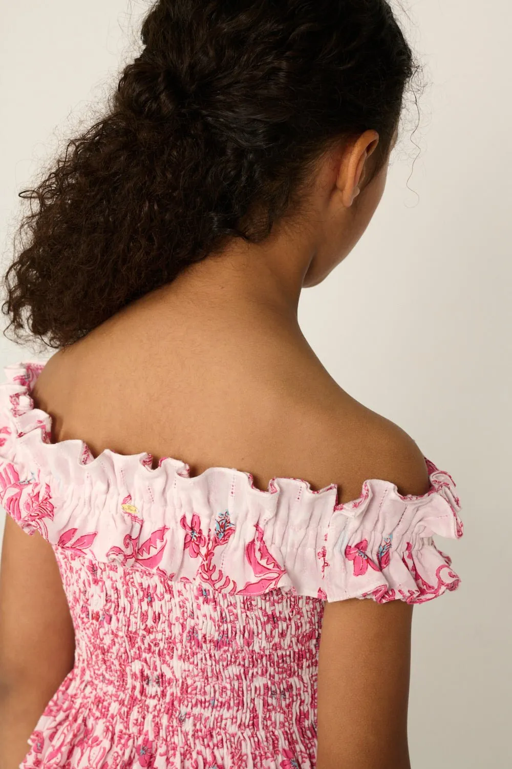 Top Alitza for girls - Pink Tiare sold by Poupette St Barth product image thumbnail 3