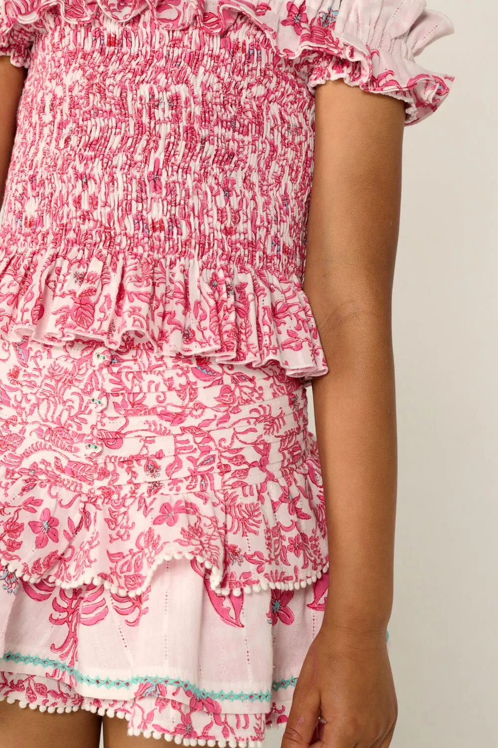 Top Alitza for girls - Pink Tiare sold by Poupette St Barth product image thumbnail 5