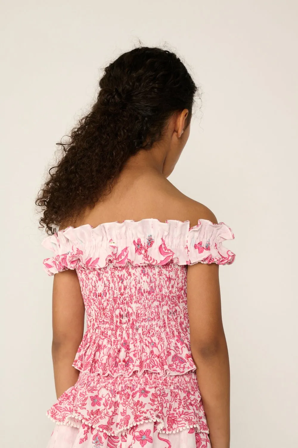 Top Alitza for girls - Pink Tiare sold by Poupette St Barth product image thumbnail 4
