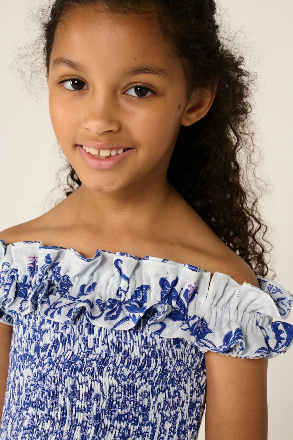 Top Alitza for girls - Blue Tiare sold by Poupette St Barth product image thumbnail 2