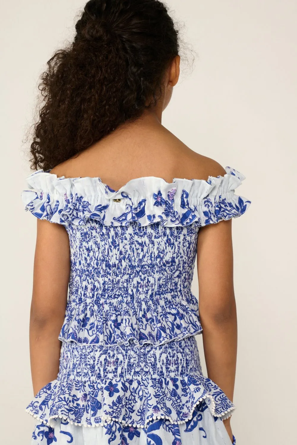 Top Alitza for girls - Blue Tiare sold by Poupette St Barth product image thumbnail 5