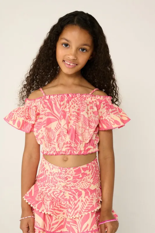 Top Donna for girls - Pink Toucan sold by Poupette St Barth