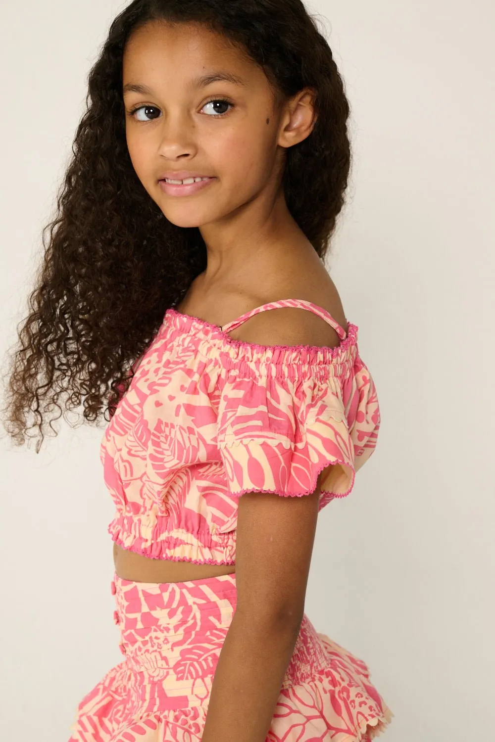 Top Donna for girls - Pink Toucan sold by Poupette St Barth product image thumbnail 2
