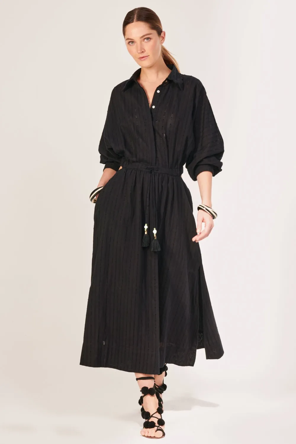 Long Dress Sunniva - Black sold by Poupette St Barth product image thumbnail 2