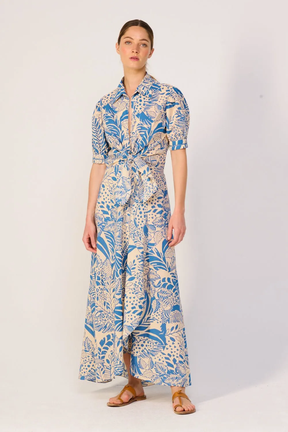 Long Dress Eren - Blue Toucan sold by Poupette St Barth product image thumbnail 3