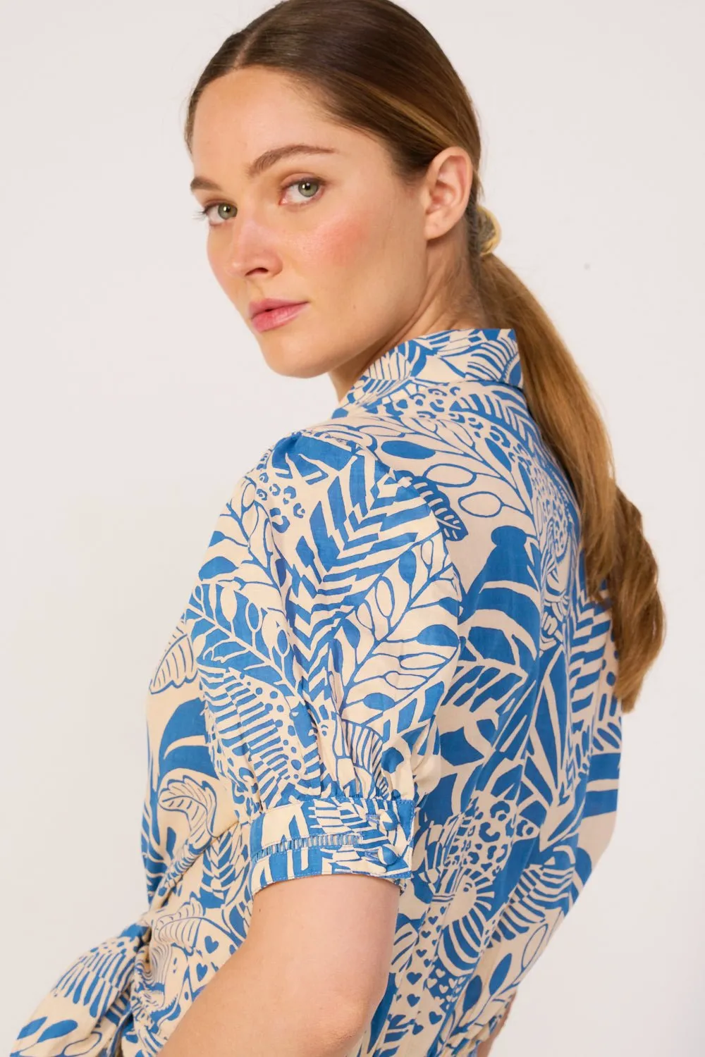 Long Dress Eren - Blue Toucan sold by Poupette St Barth product image thumbnail 5