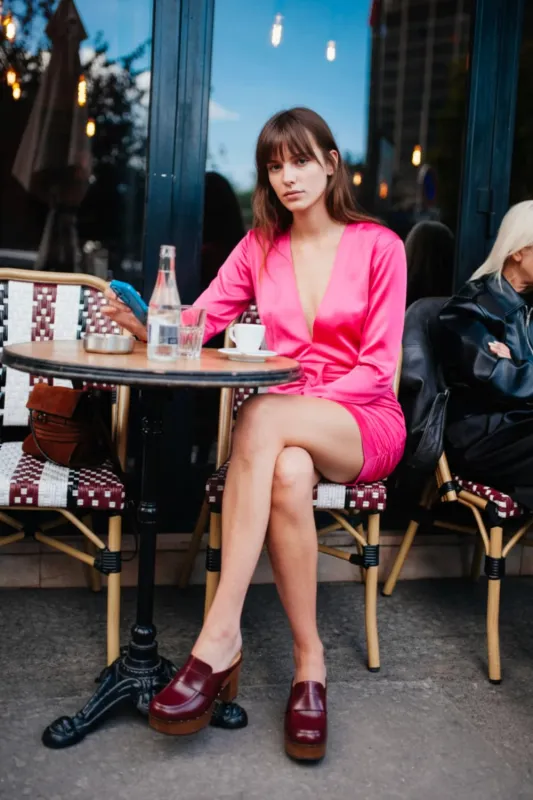 Mini Dress Joy - Raspberry Sorbet sold by Poupette St Barth