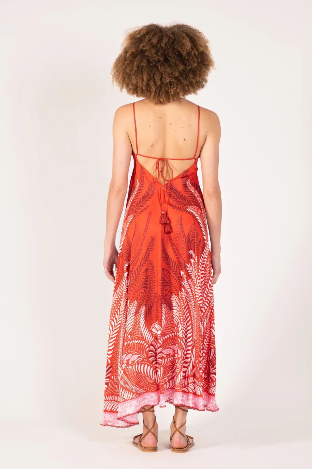 Long Dress Denise - Orange Oolong sold by Poupette St Barth product image thumbnail 5