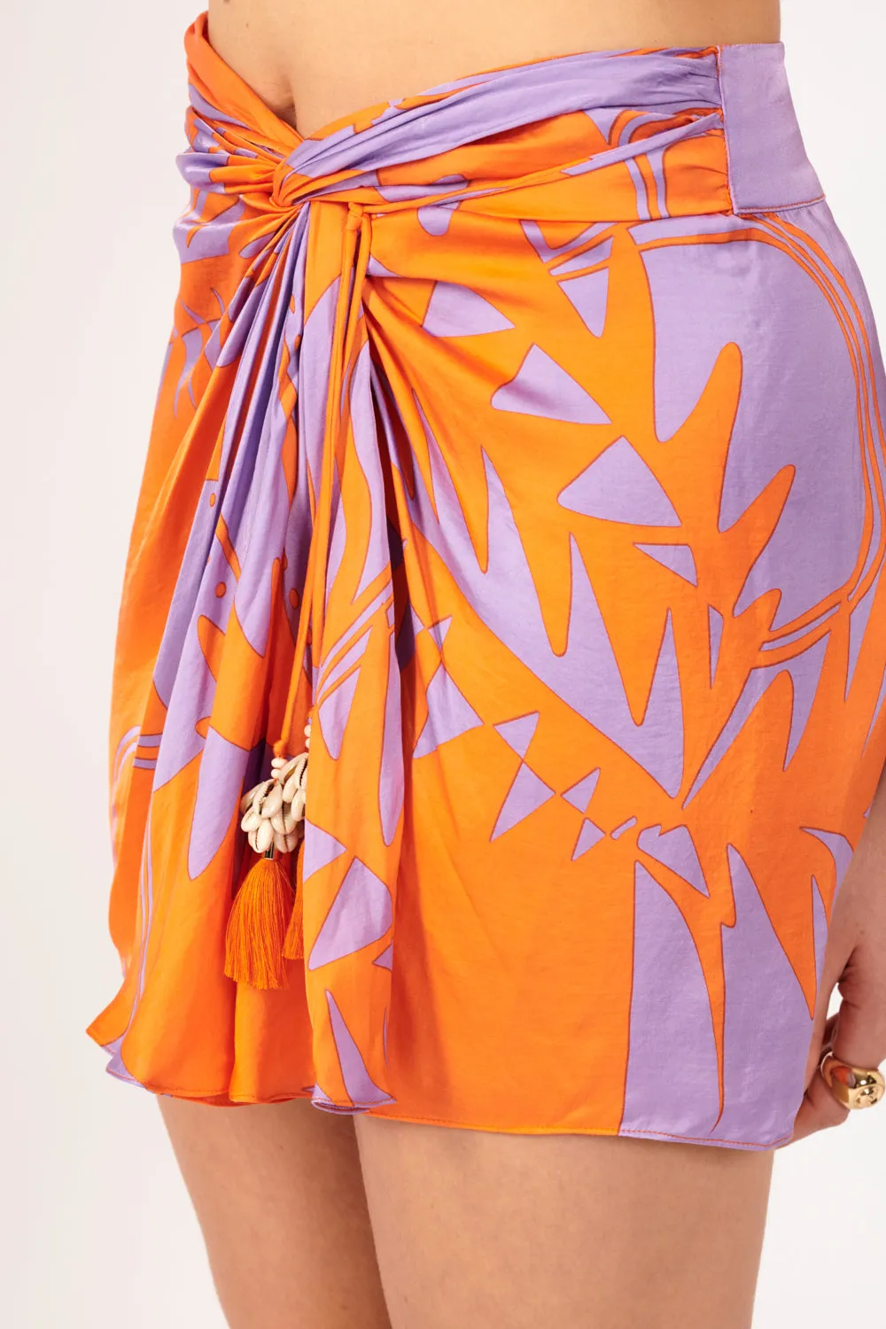 Mini Skirt Tilda - Orange Oasis sold by Poupette St Barth product image thumbnail 5