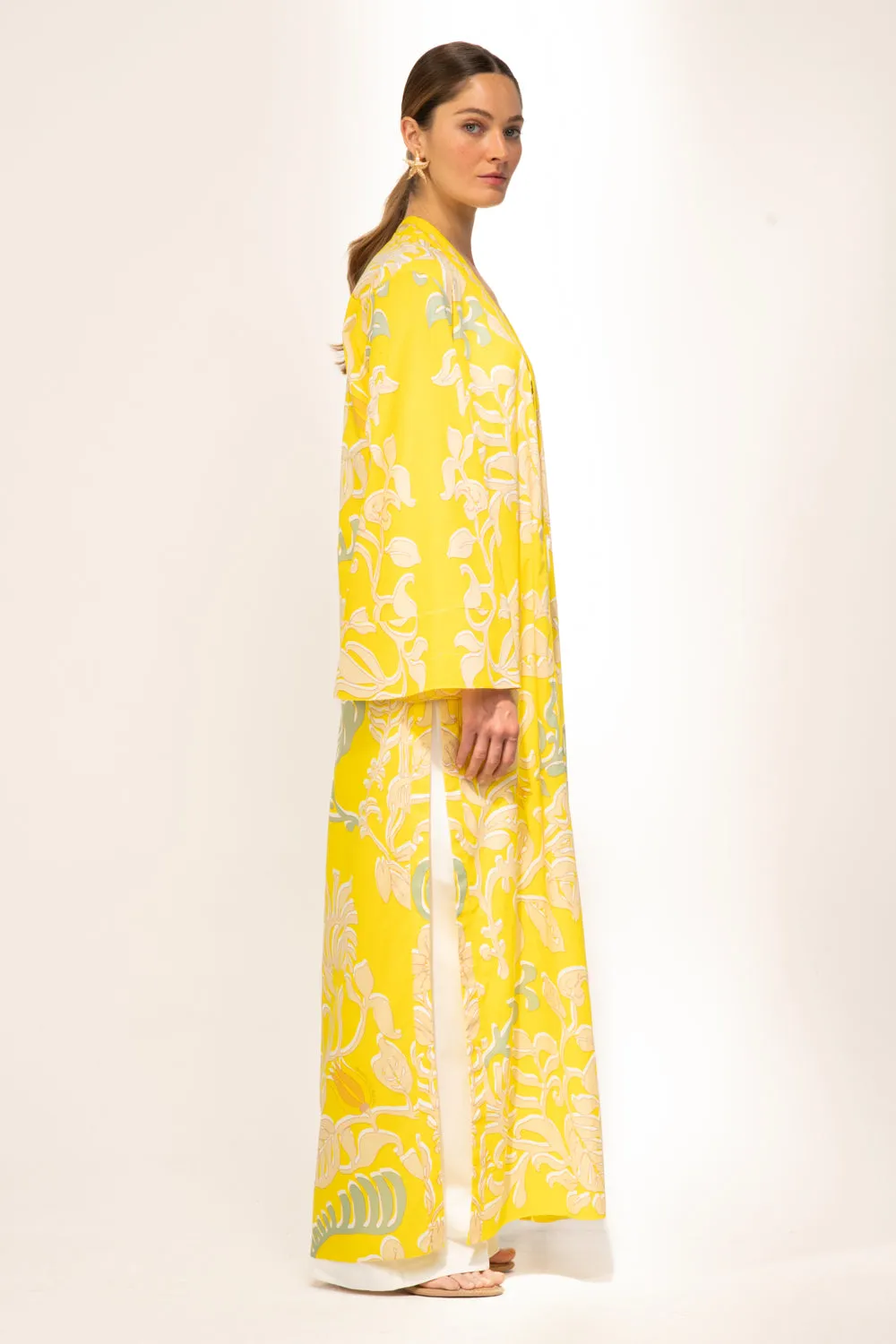 Kimono Lea - Yellow Ritual sold by Poupette St Barth product image thumbnail 5