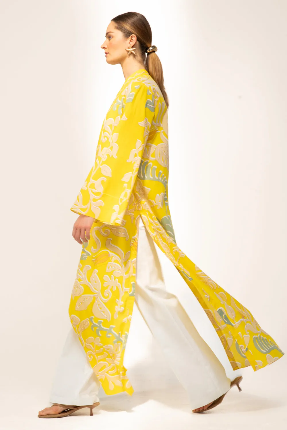 Kimono Lea - Yellow Ritual sold by Poupette St Barth product image thumbnail 4