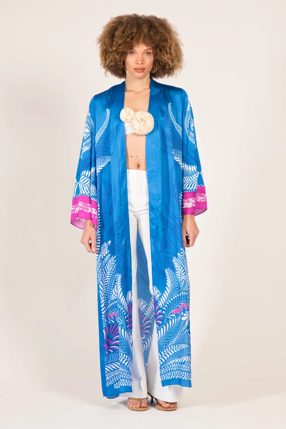 Kimono Lea - Blue Oolong sold by Poupette St Barth product image thumbnail 3