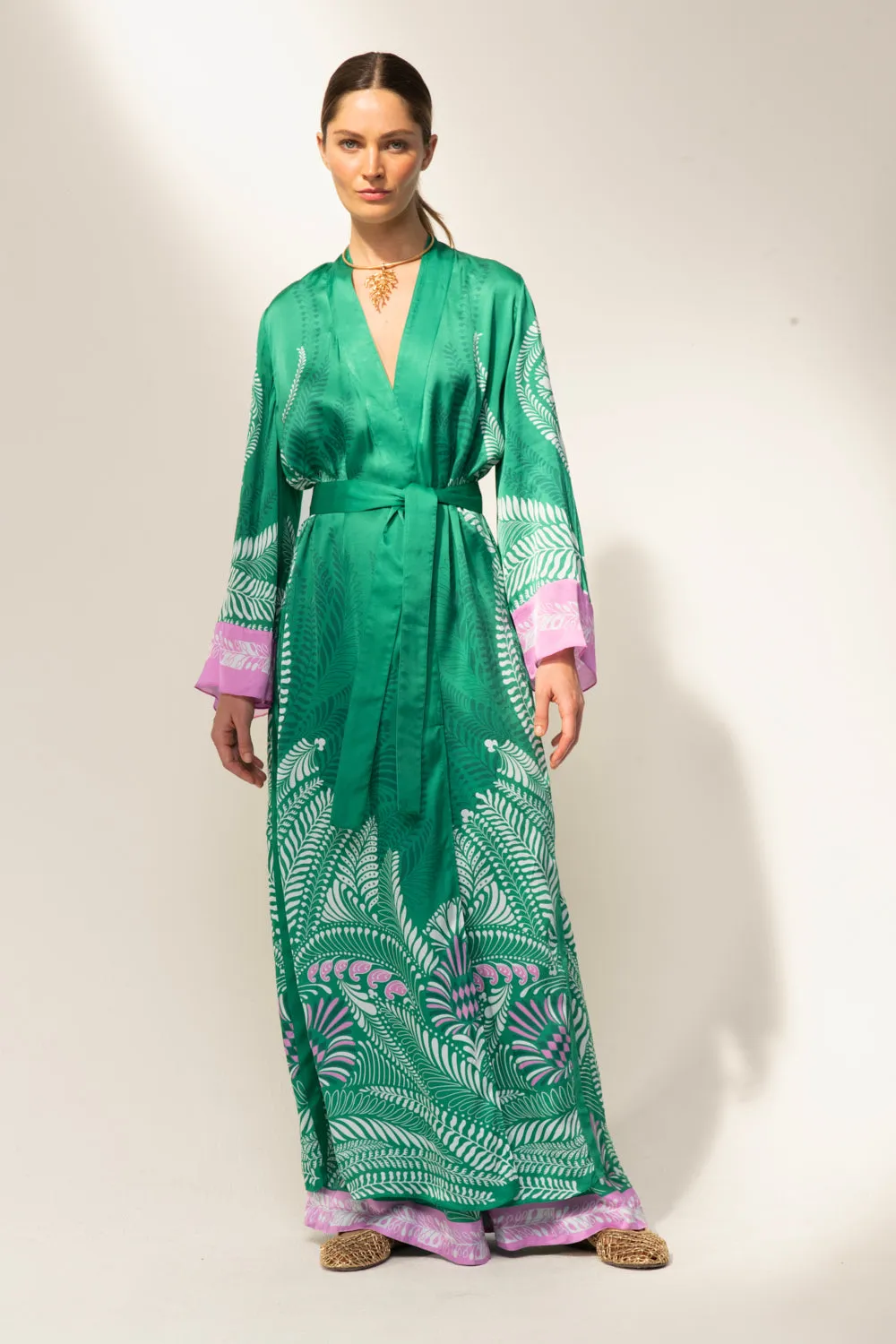 Kimono Lea - Green Oolong sold by Poupette St Barth product image thumbnail 3