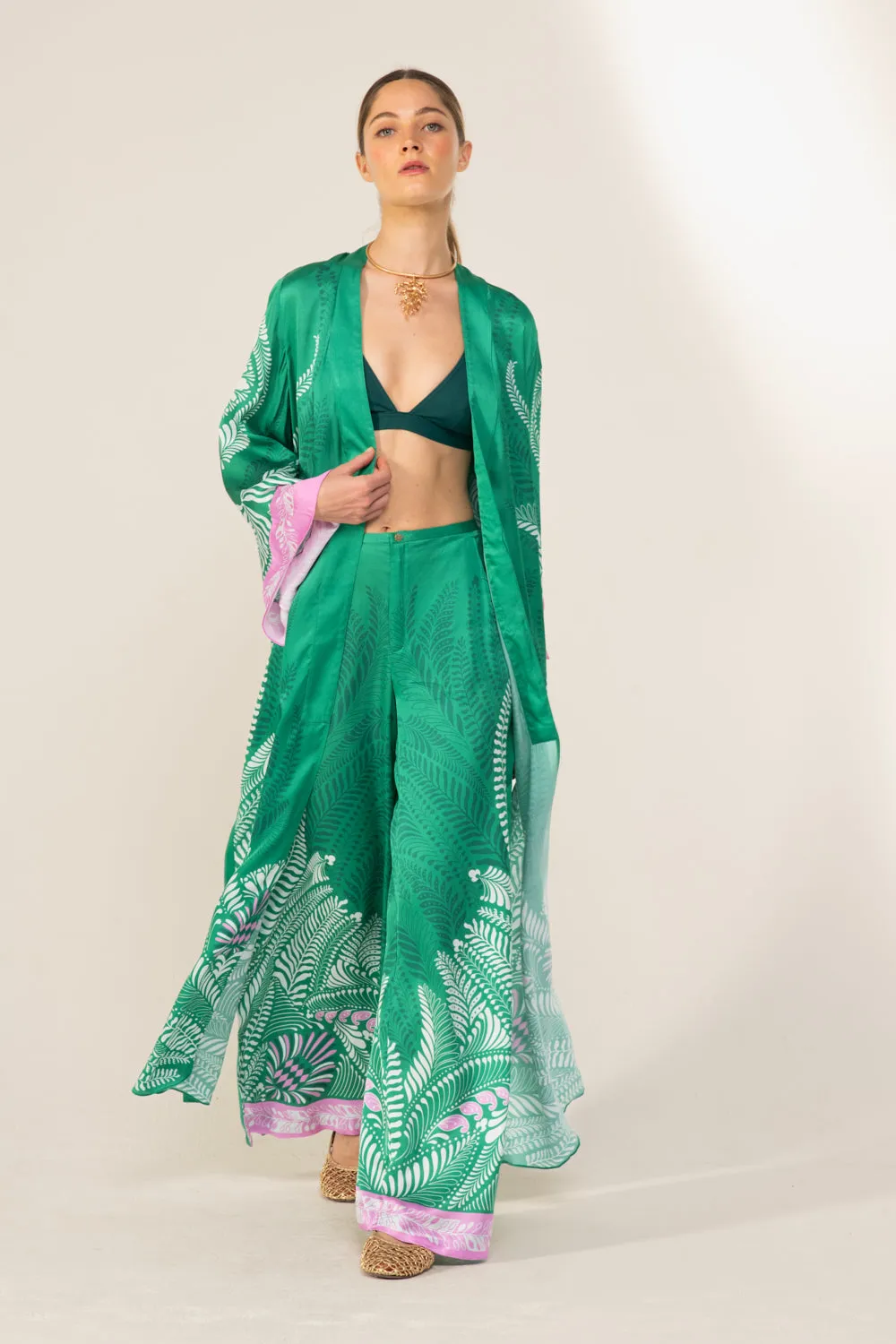 Kimono Lea - Green Oolong sold by Poupette St Barth product image thumbnail 2