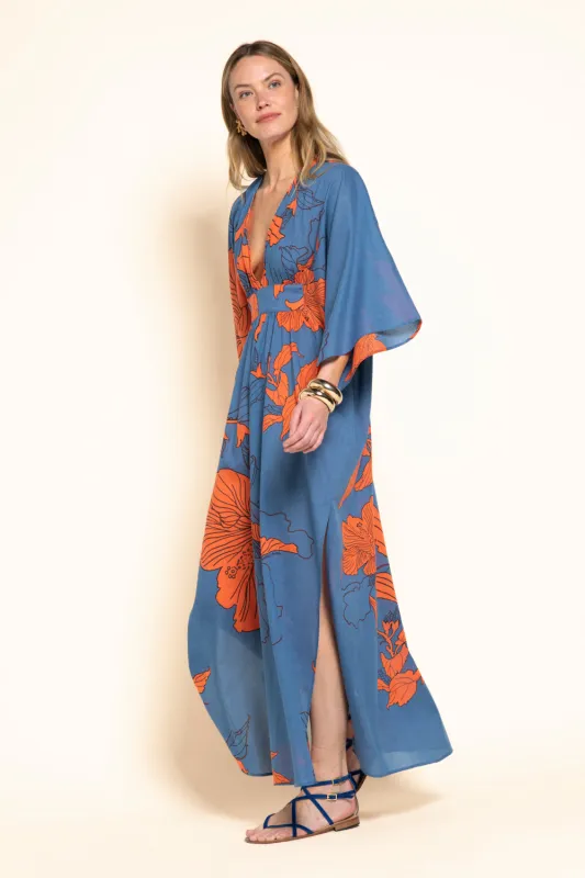 Kaftan Sol - Blue Hibiscus sold by Poupette St Barth
