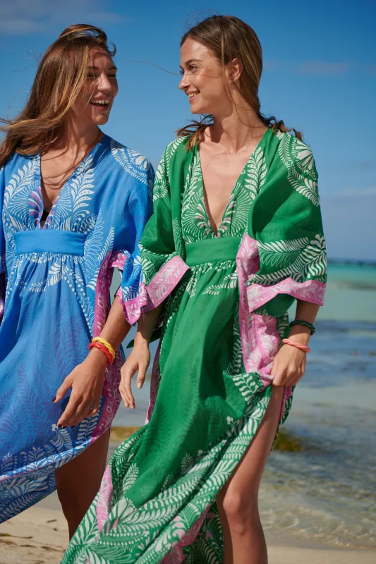 Kaftan Sol - Blue Oolong sold by Poupette St Barth