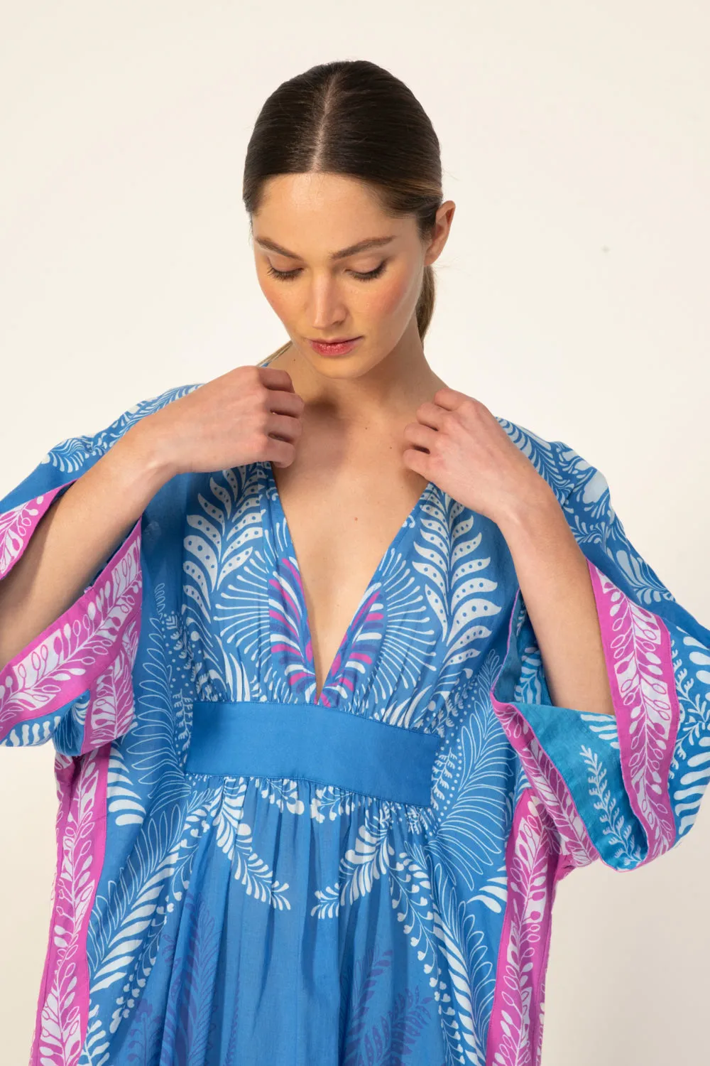 Kaftan Sol - Blue Oolong sold by Poupette St Barth product image thumbnail 3