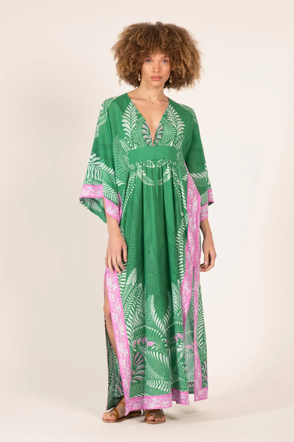 Kaftan Sol - Green Oolong sold by Poupette St Barth product image thumbnail 3